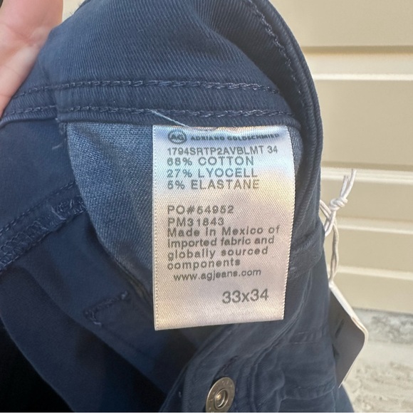 NWT Adriano Goldschmied (AG) Everett Slim Straight Jeans 33x34 - Picture 9 of 9